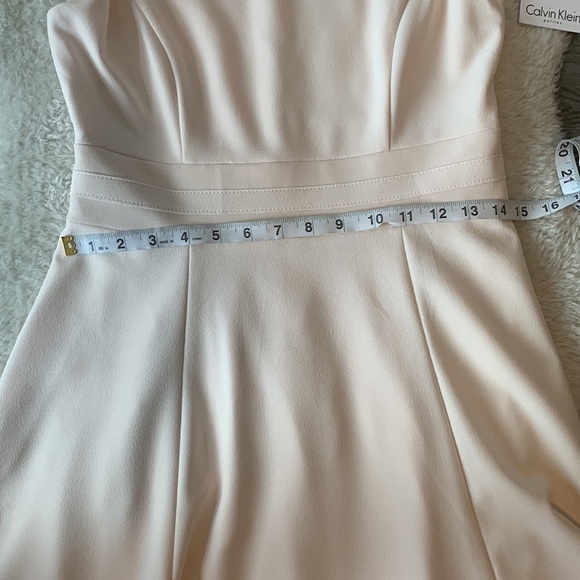 NEW! Calvin Klein Fit & Flare Petite Pink Evening Dress Size 6P - Picture 16 of 17